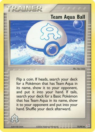 Team Aqua Ball - Reverse Holofoil Team Magma vs Team Aqua - Uncommon