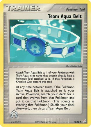 Team Aqua Belt - Reverse Holofoil Team Magma vs Team Aqua - Uncommon