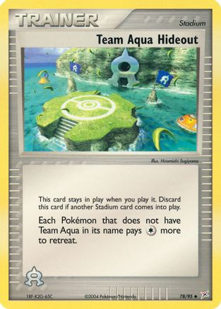 Team Aqua Hideout - Reverse Holofoil Team Magma vs Team Aqua - Uncommon