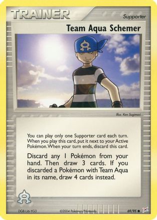 Team Aqua Schemer 069 - Reverse Holofoil Team Magma vs Team Aqua - Common