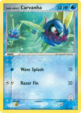 Team Aqua's Carvanha 048/95 Team Magma vs Team Aqua - Common