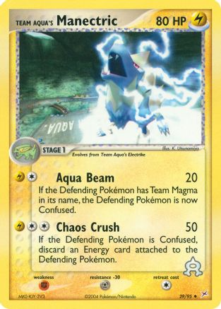 Team Aqua's Manectric - 29/95/95 Team Magma vs Team Aqua - Uncommon