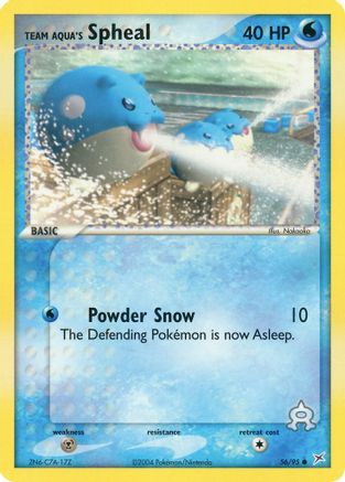 Team Aqua's Spheal 056/95 - Reverse Holofoil Team Magma vs Team Aqua - Common