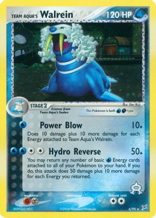 Team Aqua's Walrein 006 - Reverse Holofoil Team Magma vs Team Aqua - Holo Rare