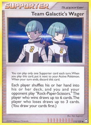 Team Galactic's Wager 115 - Reverse Holofoil Mysterious Treasures - Uncommon
