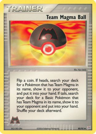 Team Magma Ball - Reverse Holofoil Team Magma vs Team Aqua - Uncommon
