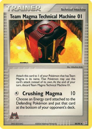 Team Magma Technical Machine 01 - Reverse Holofoil Team Magma vs Team Aqua - Uncommon
