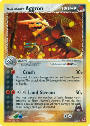 Team Magma's Aggron 007 - Holofoil Team Magma vs Team Aqua - Holo Rare