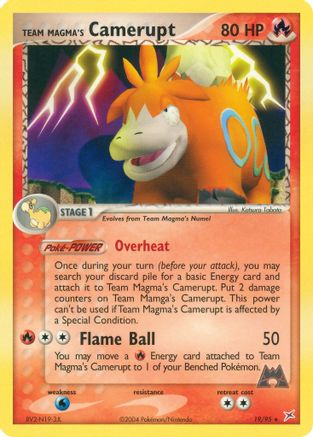 Team Magma's Camerupt Team Magma vs Team Aqua - Rare