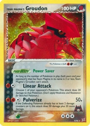 Team Magma's Groudon - Reverse Holofoil Team Magma vs Team Aqua - Holo Rare