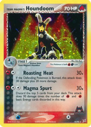 Team Magma's Houndoom - 10/95/95 - Reverse Holofoil Team Magma vs Team Aqua - Holo Rare