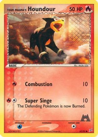 Team Magma's Houndour 062/95 Team Magma vs Team Aqua - Common