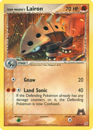 Team Magma's Lairon - 36/95/95 Team Magma vs Team Aqua - Uncommon