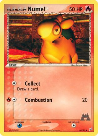 Team Magma's Numel - Reverse Holofoil Team Magma vs Team Aqua - Common