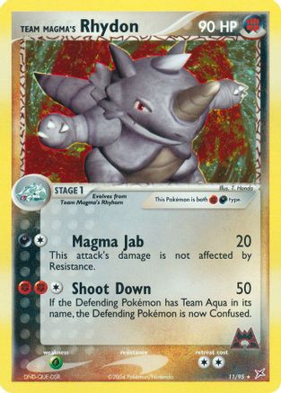 Team Magma's Rhydon - 11/95/95 - Holofoil Team Magma vs Team Aqua - Holo Rare