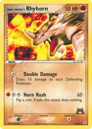 Team Magma's Rhyhorn - 38/95/95 Team Magma vs Team Aqua - Uncommon