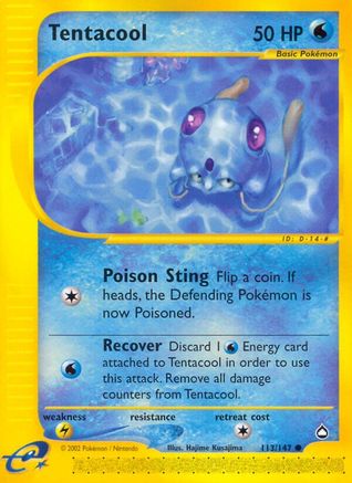 Tentacool 113 Aquapolis - Common