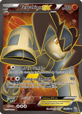 Terrakion EX (121 Full Art) - Holofoil Dragons Exalted - Ultra Rare