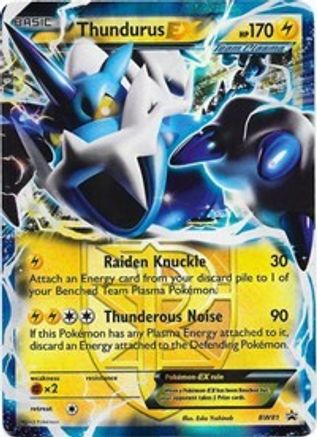 Thundurus EX (Team Plasma) (Team Plasma) - BW81 BW81 - Holofoil Black and White Promos - Promo