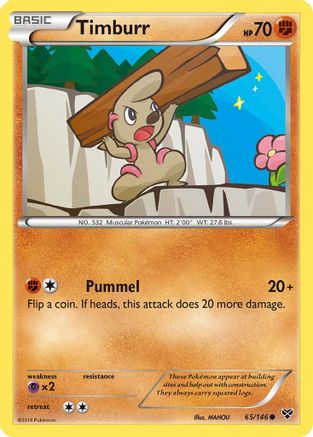 Timburr - Reverse Holofoil XY Base Set - Common