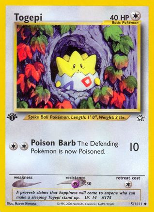 Togepi 051 - 1st Edition Neo Genesis - Uncommon