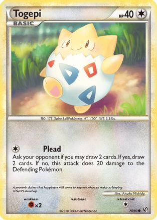 Togepi 070 - Reverse Holofoil Undaunted - Common