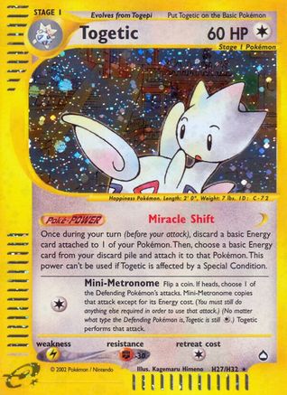 Togetic (H27) - Holofoil Aquapolis - Holo Rare