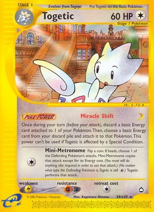 Togetic Aquapolis - Rare
