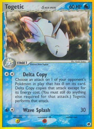 Togetic (Delta Species)/101 - Holofoil Dragon Frontiers - Holo Rare
