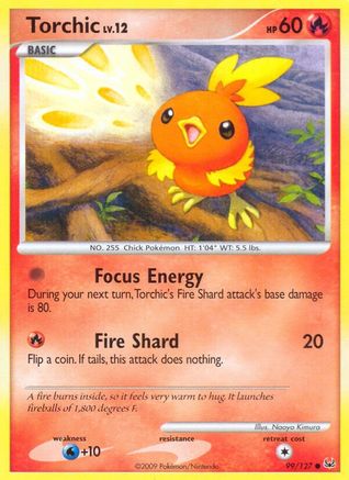 Torchic 099 - Reverse Holofoil Platinum - Common