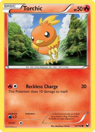 Torchic (14) - Reverse Holofoil Dark Explorers - Common