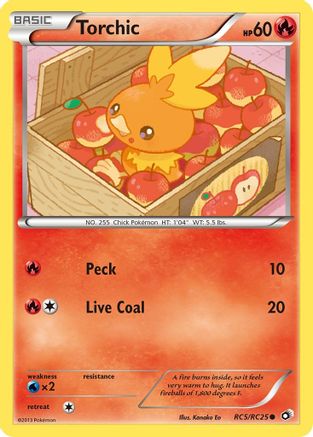 Torchic RC5 - Holofoil Legendary Treasures Radiant Collection - Common