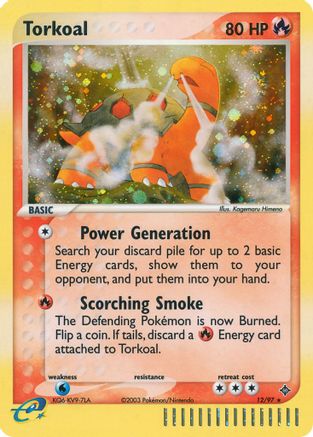 Torkoal - Holofoil Dragon - Holo Rare
