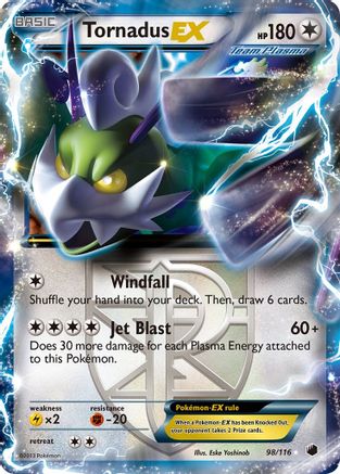 Tornadus EX (Team Plasma) - Holofoil Plasma Freeze - Ultra Rare
