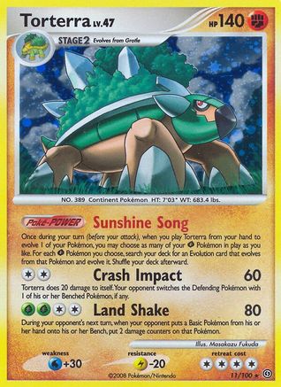 Torterra - Reverse Holofoil Stormfront - Holo Rare