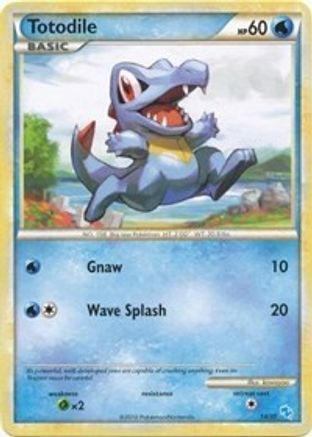 Totodile (#14) HGSS Trainer Kit Gyarados & Raichu - Common