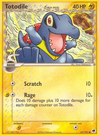 Totodile (Delta Species) 067 Dragon Frontiers - Common