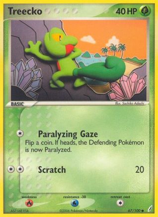 Treecko 067 - Reverse Holofoil Crystal Guardians - Common