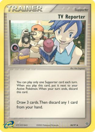 TV Reporter 088 - Reverse Holofoil Dragon - Uncommon