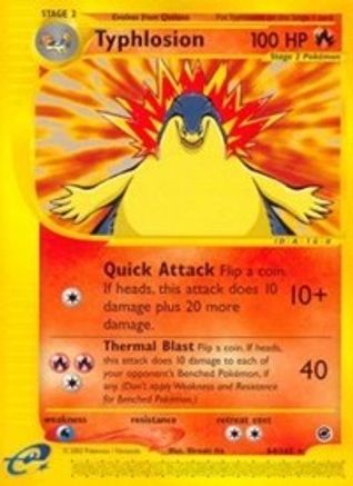 Typhlosion (64) - Reverse Holofoil Expedition - Rare