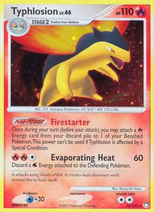 Typhlosion/123 - Reverse Holofoil Mysterious Treasures - Holo Rare