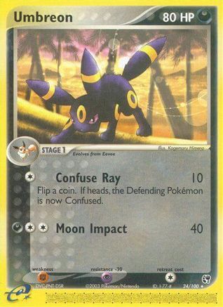 Umbreon 024/100 Sandstorm - Rare