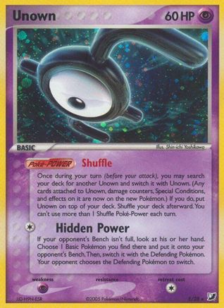 Unown (E) - Holofoil Unseen Forces - Holo Rare