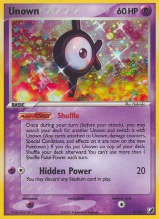 Unown (K) - Holofoil Unseen Forces - Holo Rare