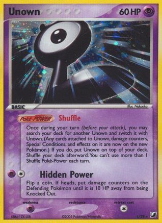Unown (L) - Holofoil Unseen Forces - Holo Rare
