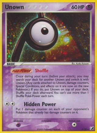 Unown (P) - Holofoil Unseen Forces - Holo Rare