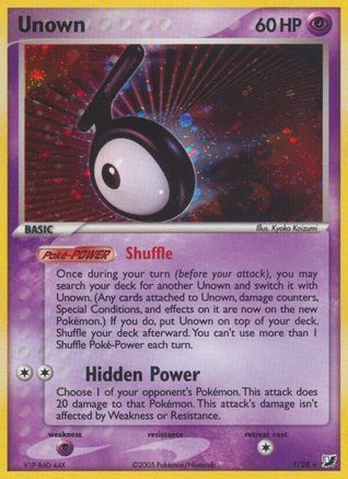 Unown (T) - Holofoil Unseen Forces - Holo Rare