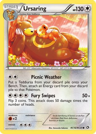 Ursaring RC16 - Holofoil Legendary Treasures Radiant Collection - Common