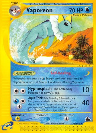 Vaporeon Skyridge - Rare