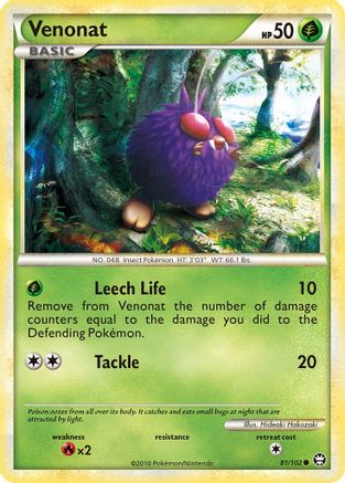 Venonat - Reverse Holofoil Triumphant - Common